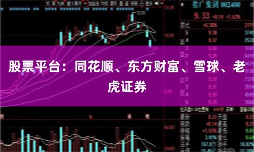 股票平台：同花顺、东方财富、雪球、老虎证券